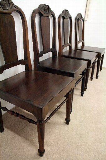Antique Set of 4 Chinese Tielimu Chairs