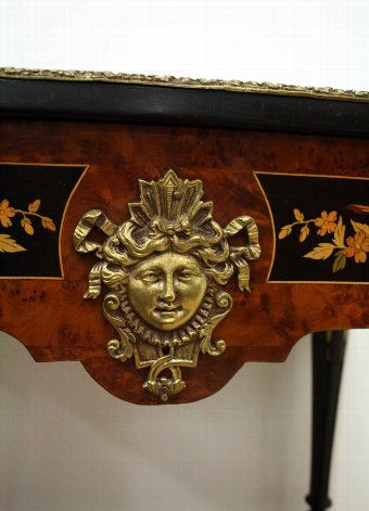 Antique French Marquetry Gilt Mounted Centre Table