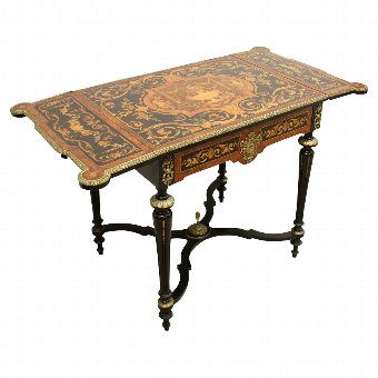 Antique French Marquetry Gilt Mounted Centre Table