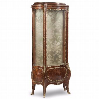 French Kingwood Vitrine Display Cabinet