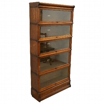 Globe Wernicke Oak Sectional/Stacking Bookcase