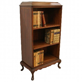 Sheraton Style Dwarf Open Bookcase