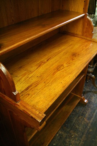 Antique Pair of Gothic Revival Pitch Pine Open Bookcases