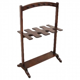 Victorian Oak Boot/Whip Rack