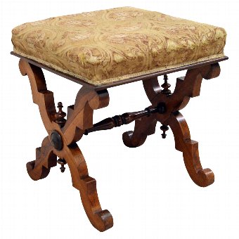 Early Victorian Rosewood Stool