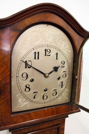 Antique Burr Walnut Grandmother Clock