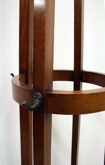 Antique Art Nouveau Mahogany Hall Stand