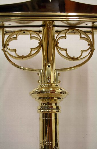 Antique Late Victorian Brass Lectern