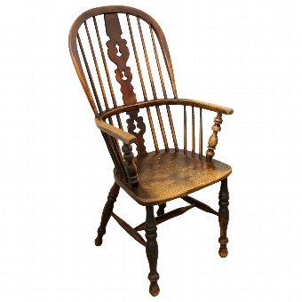 Mid Victorian Elm and Ash Windsor Chair