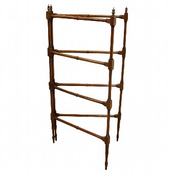 Late Victorian Mahogany Folding Towel Rail