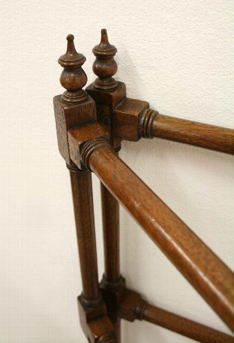 Antique Late Victorian Mahogany Folding Towel Rail