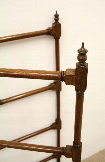 Antique Late Victorian Mahogany Folding Towel Rail