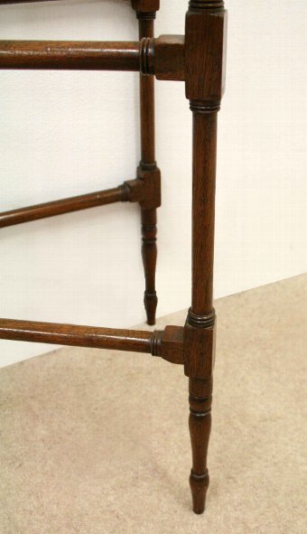 Antique Late Victorian Mahogany Folding Towel Rail