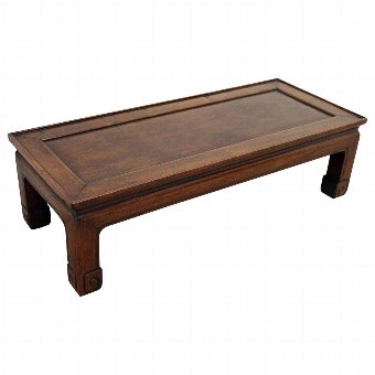 Chinese Hongmu and Rosewood Kang Table
