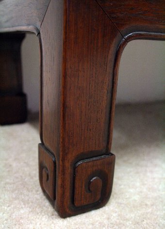 Antique Chinese Hongmu and Rosewood Kang Table