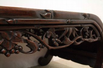 Antique Chinese Carved Rosewood Kang Table