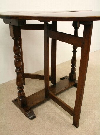Antique Charles II Fruitwood Gate Leg Table