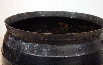 Antique Large Cast Iron Cauldron