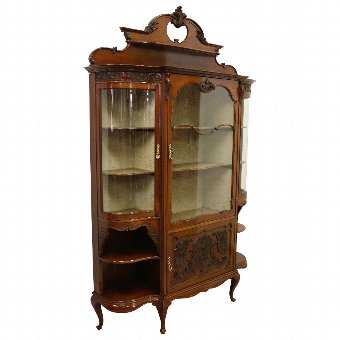 Louis XV Style Mahogany Display Cabinet
