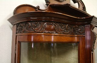Antique Louis XV Style Mahogany Display Cabinet