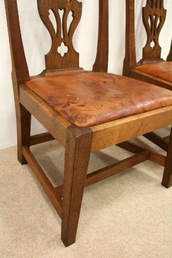 Antique Pair of Oak Wheeler Gossip Chairs
