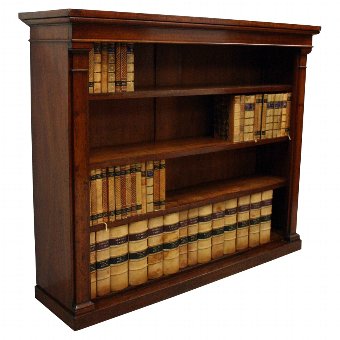 William IV Mahogany Open Bookcase