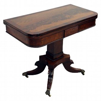 Regency Mahogany Card Table