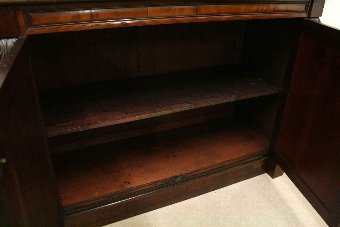 Antique George IV Mahogany Two Door Cabinet Bookcase