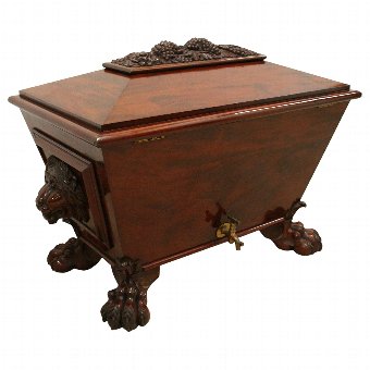 Antique George IV Mahogany Wine Cooler