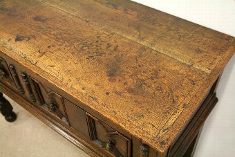 Antique Jacobean Style Oak Side Table/Dresser