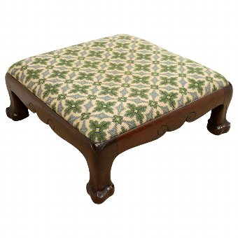 Small Whytock & Reid Mahogany Stool