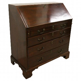 George III Mahogany Bureau