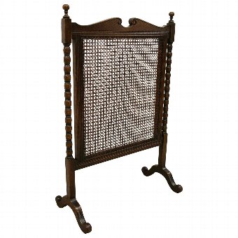 Jacobean Style Bergere Fire Screen