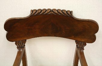 Antique Scottish William IV Mahogany Desk Chair