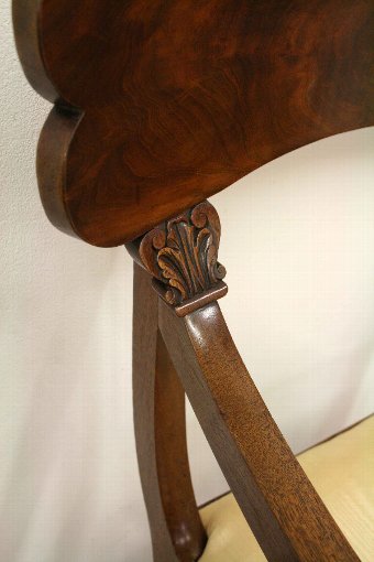 Antique Scottish William IV Mahogany Desk Chair