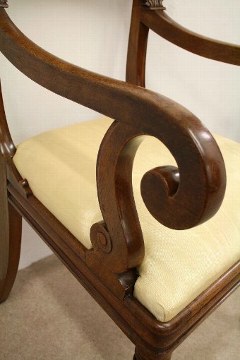 Antique Scottish William IV Mahogany Desk Chair