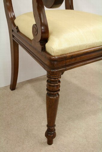Antique Scottish William IV Mahogany Desk Chair