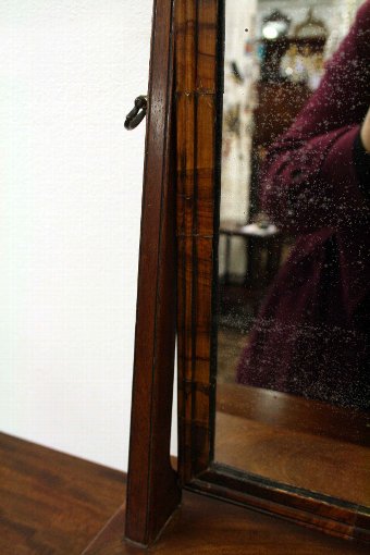 Antique Early George III Mahogany Walnut and Toilet Mirror