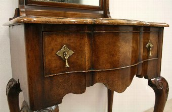Antique George II Style Walnut Dressing Table