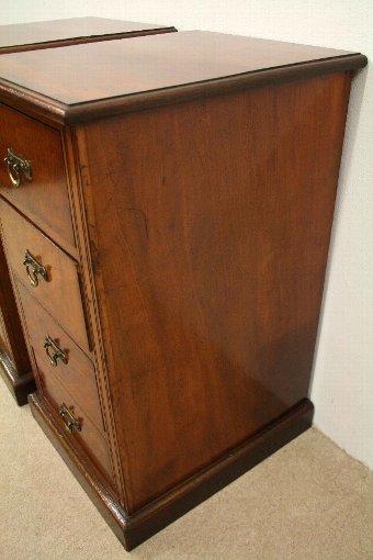 Antique Pair of Late Victorian Mahogany Bedside Chests