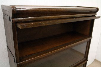 Antique Globe Wernicke Oak Sectional/Stacking Bookcase