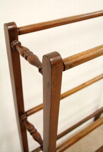 Antique Mahogany Towel Rail