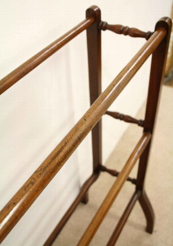 Antique Mahogany Towel Rail