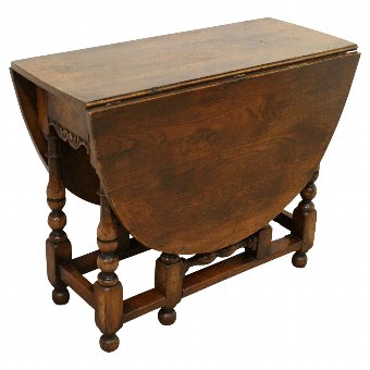 Jacobean Style Oak Gateleg Table