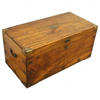 Victorian Brass Bound Camphor Wood Trunk