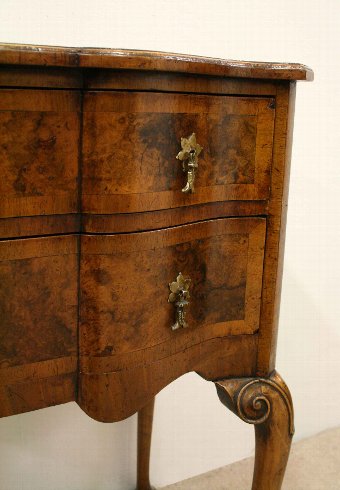Antique George II Style Burr Walnut Lowboy