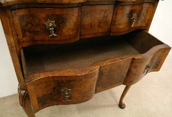 Antique George II Style Burr Walnut Lowboy