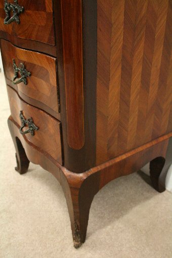 Antique Marble Top Walnut Chest of Drawers
