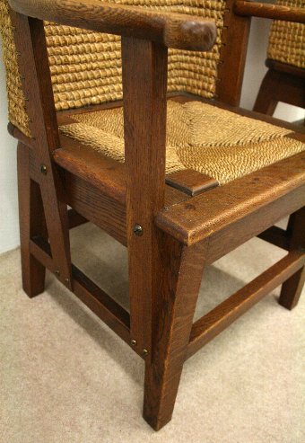Antique Pair of Ladies and Gents Orkney Chairs