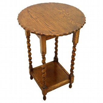 Small Jacobean Style Oak Occasional Table